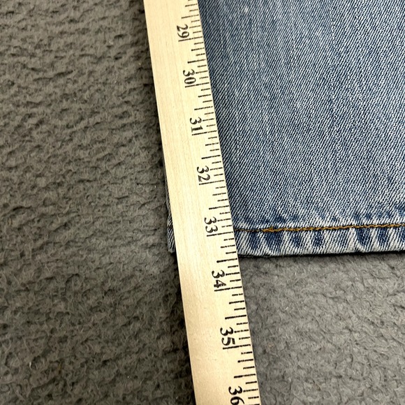 Levis Jeans Mens 33x34 Blue Denim 550 Relaxed Fit Light Wash American Work Wear - Picture 8 of 15